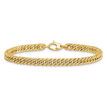 14K Yellow Gold Polished Curb Link Bracelet