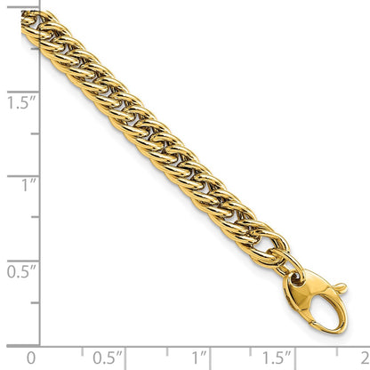 14K Yellow Gold Polished Curb Link Bracelet