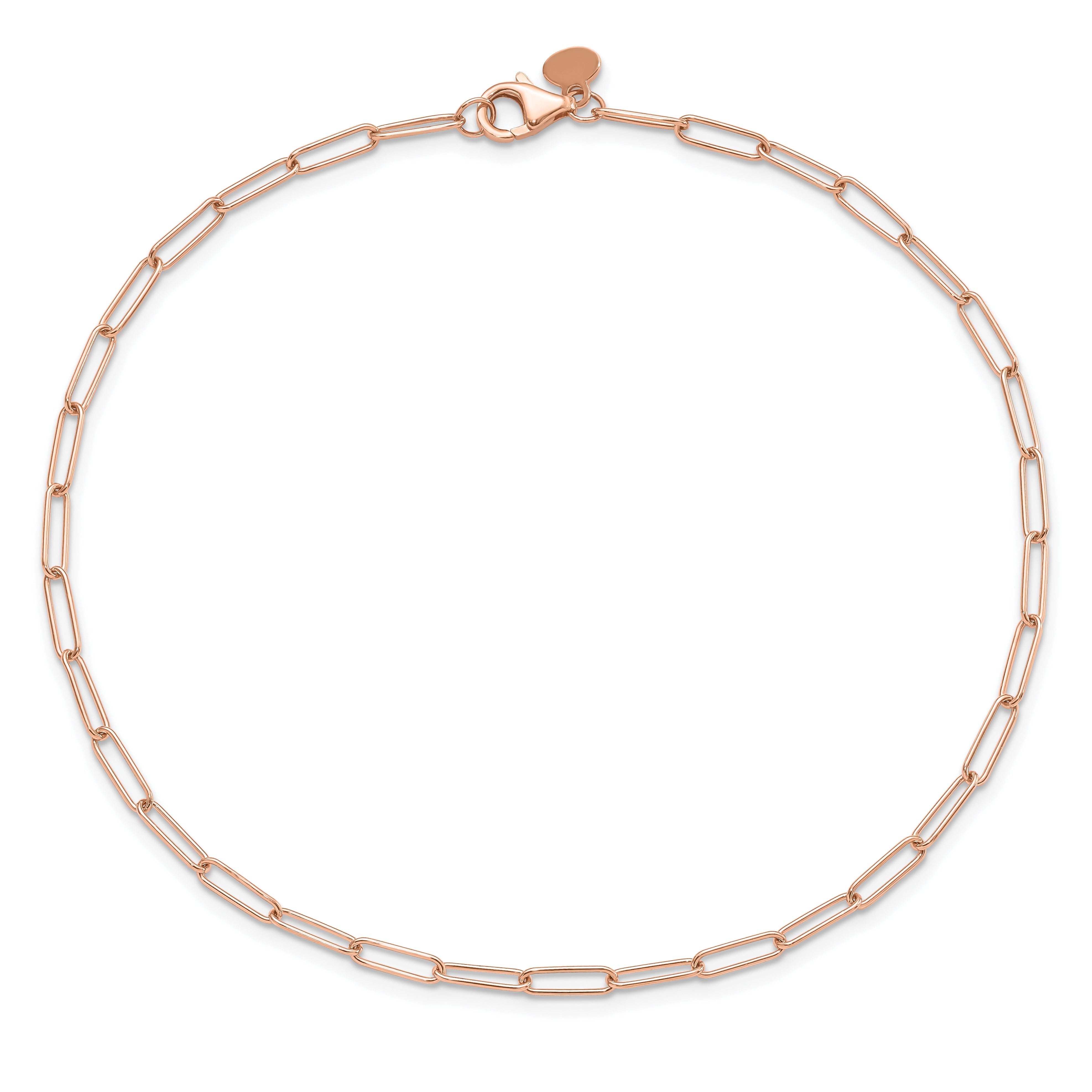 14K Rose Gold Polished Fancy Link Bracelet