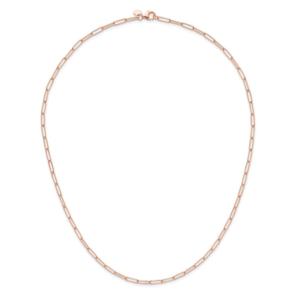 14K Rose Gold Polished Fancy Link Necklace