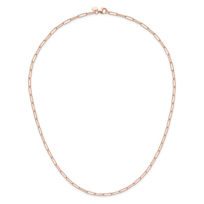 14K Rose Gold Polished Fancy Link Necklace