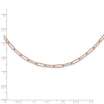 14K Rose Gold Polished Fancy Link Necklace