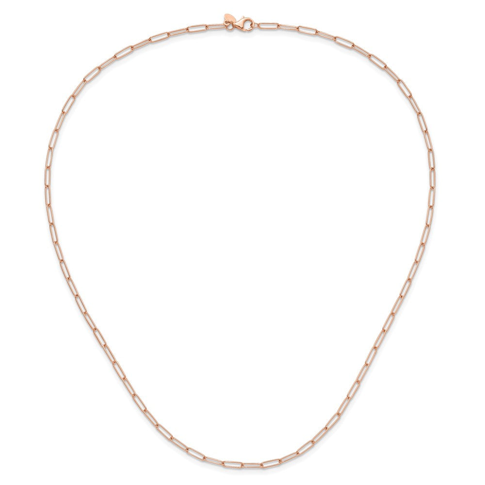 14K Rose Gold Polished Fancy Link Necklace