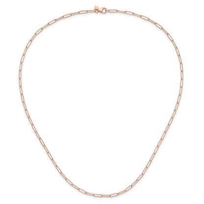 14K Rose Gold Polished Fancy Link Necklace