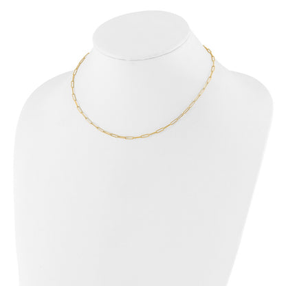 14K Yellow Gold Polished Fancy Link Necklace