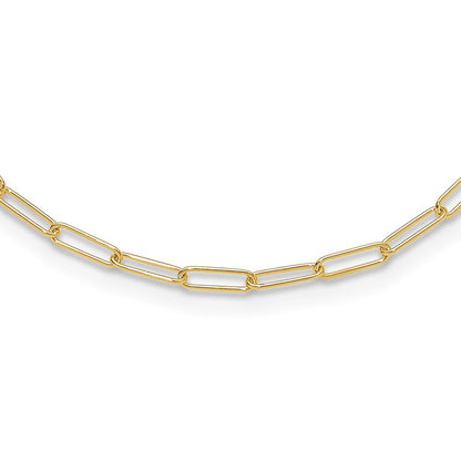 14K Yellow Gold Polished Fancy Link Necklace
