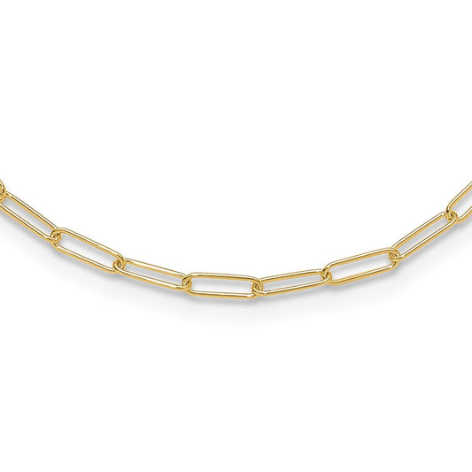 14K Yellow Gold Polished Fancy Link Necklace
