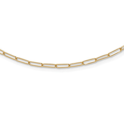14K Yellow Gold Polished Fancy Link Necklace