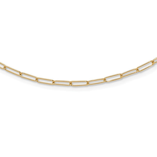 14K Yellow Gold Polished Fancy Link Necklace