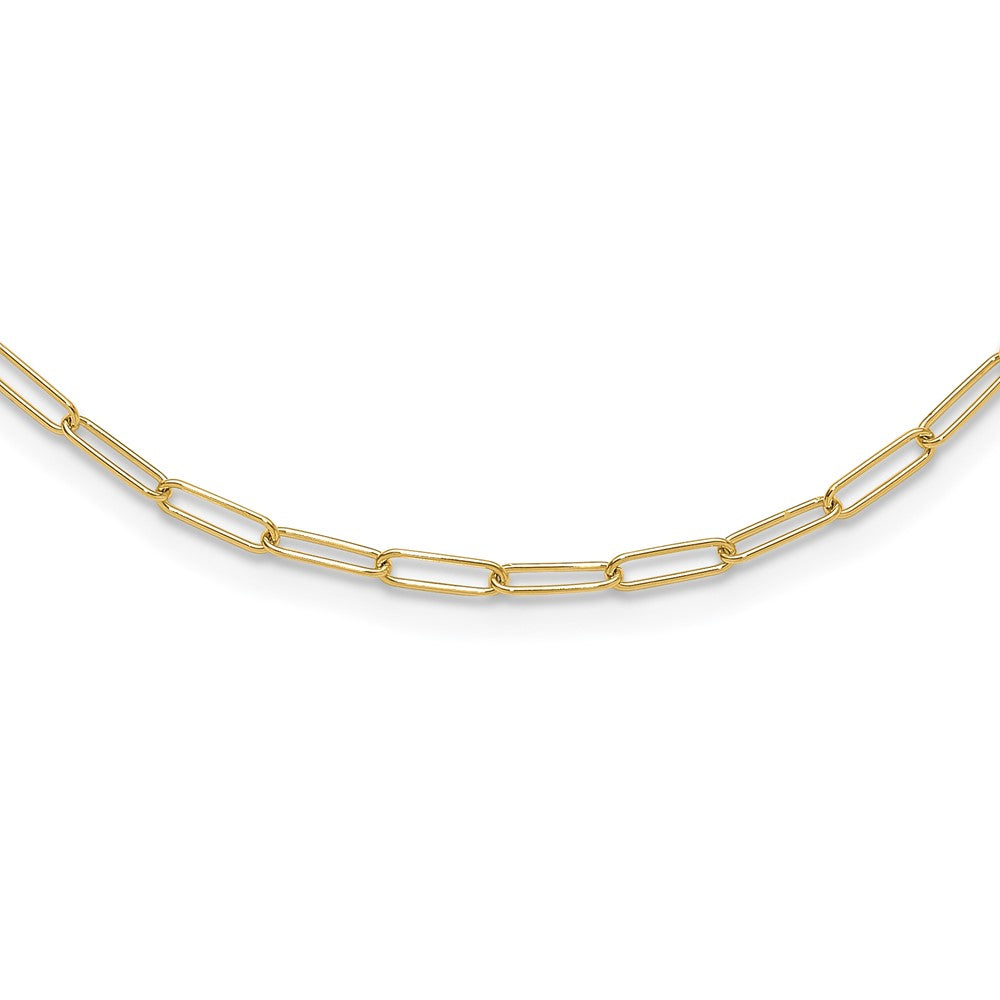 14K Yellow Gold Polished Fancy Link Necklace