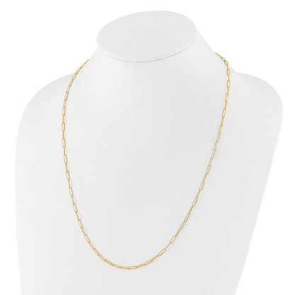 14K Yellow Gold Polished Fancy Link Necklace