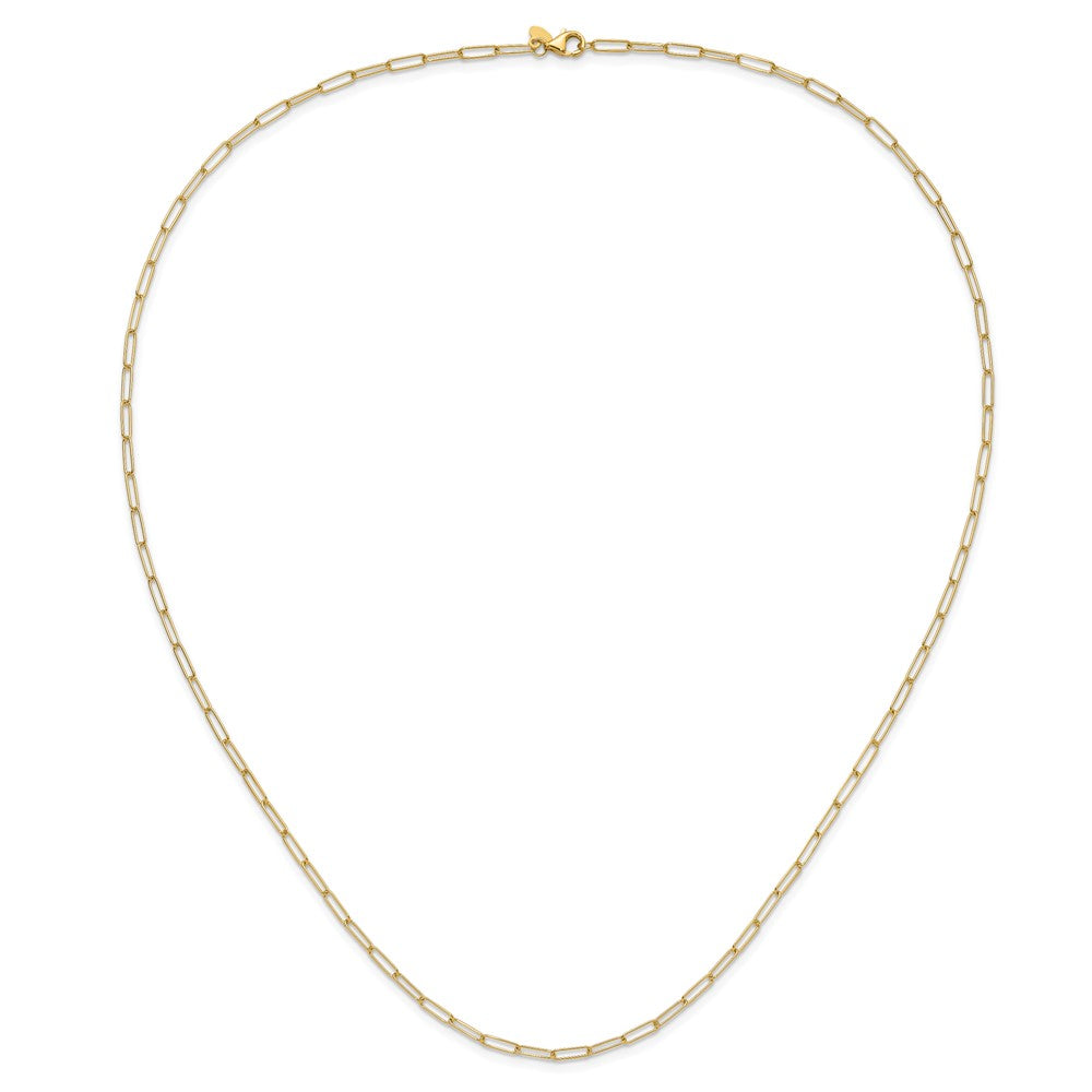 14K Yellow Gold Polished Fancy Link Necklace