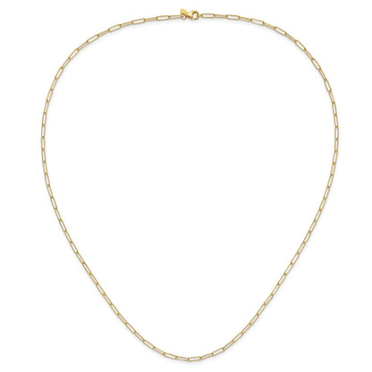 14K Yellow Gold Polished Fancy Link Necklace