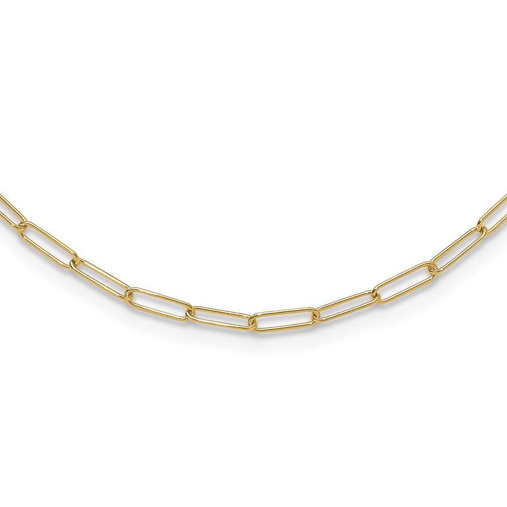 14K Yellow Gold Polished Fancy Link Necklace