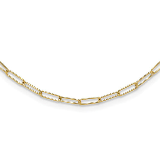 14K Yellow Gold Polished Fancy Link Necklace