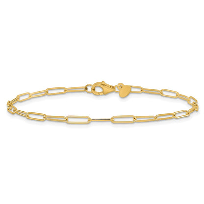 14K Yellow Gold Polished Fancy Link Bracelet