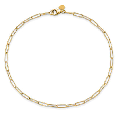 14K Yellow Gold Polished Fancy Link Bracelet