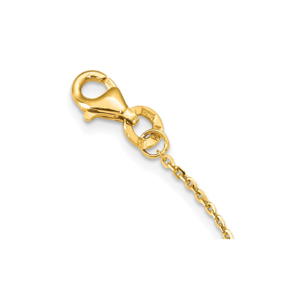 14K Two Tone Polished 1In Ext. Necklace