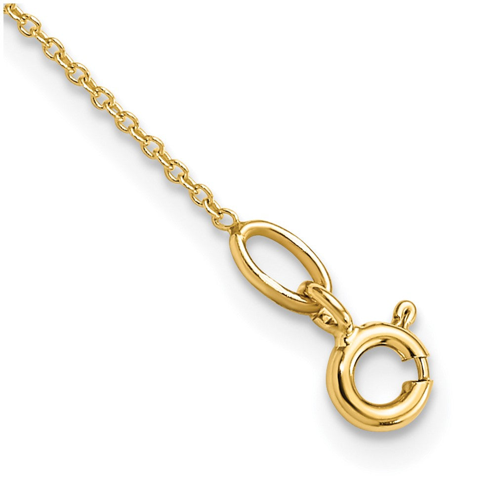 14K Yellow Gold Polished With 2In. Ext. Necklace