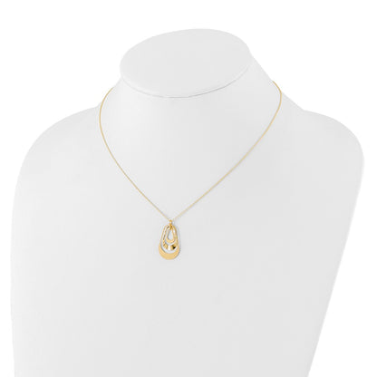 14K Yellow Gold Polished With 2In. Ext. Necklace