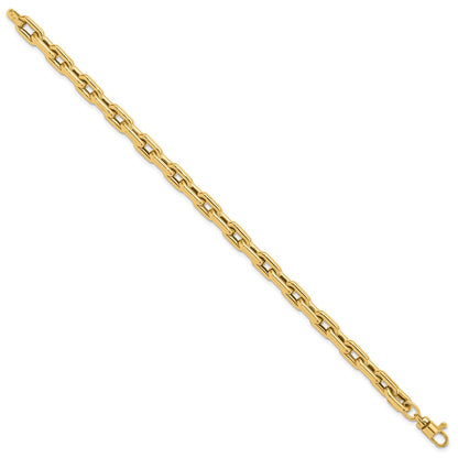 14K Yellow Gold Polished Fancy Link Bracelet