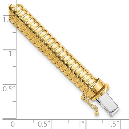 14K Yellow Gold Polished 7.5mm Domed Bracelet