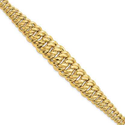 14K Yellow Gold Polished Fancy Link Bracelet