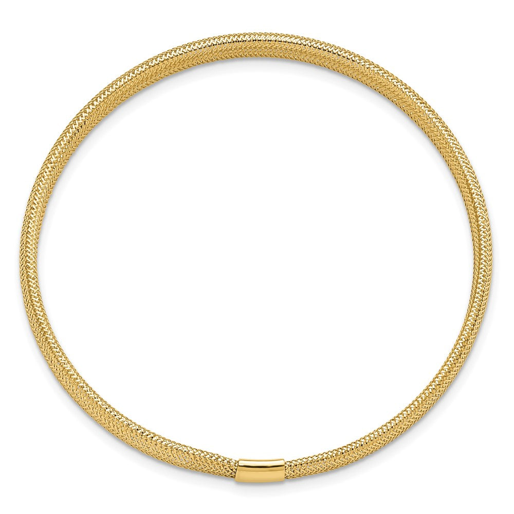 14K Yellow Gold Polished Stretch Bracelet