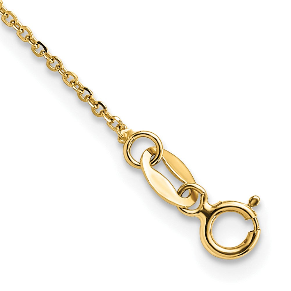 14K Yellow Gold Polished Fancy Link 16.5In With 1In. Ext Necklace