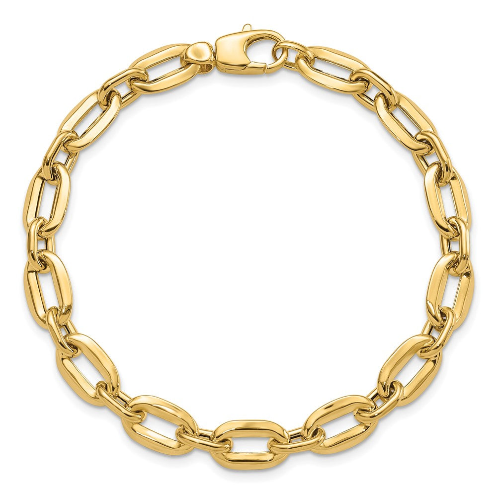 14K Yellow Gold Polished Fancy Link Bracelet