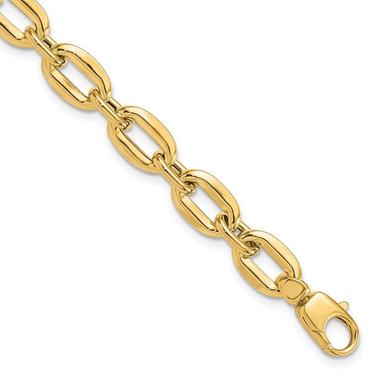 14K Yellow Gold Polished Fancy Link Bracelet