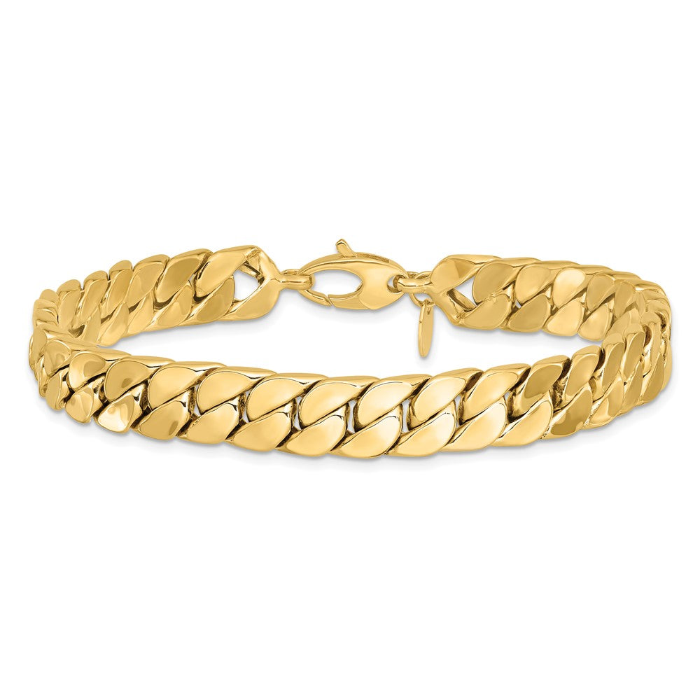 14K Yellow Gold Polished Fancy Curb Bracelet