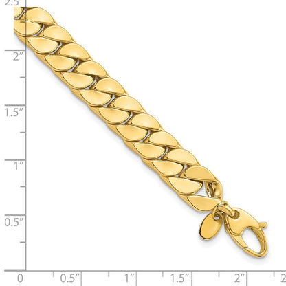 14K Yellow Gold Polished Fancy Curb Bracelet