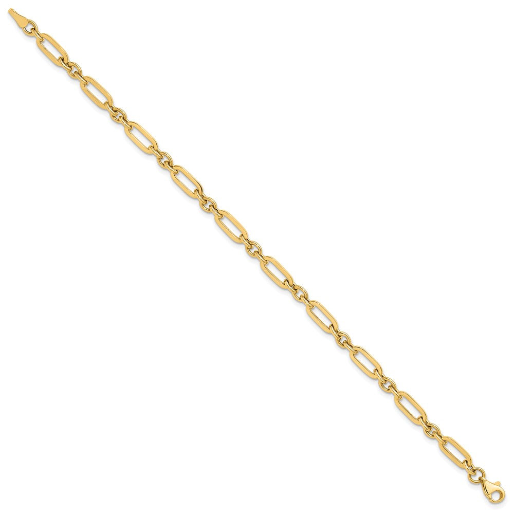 14K Yellow Gold Polished Fancy Link Bracelet