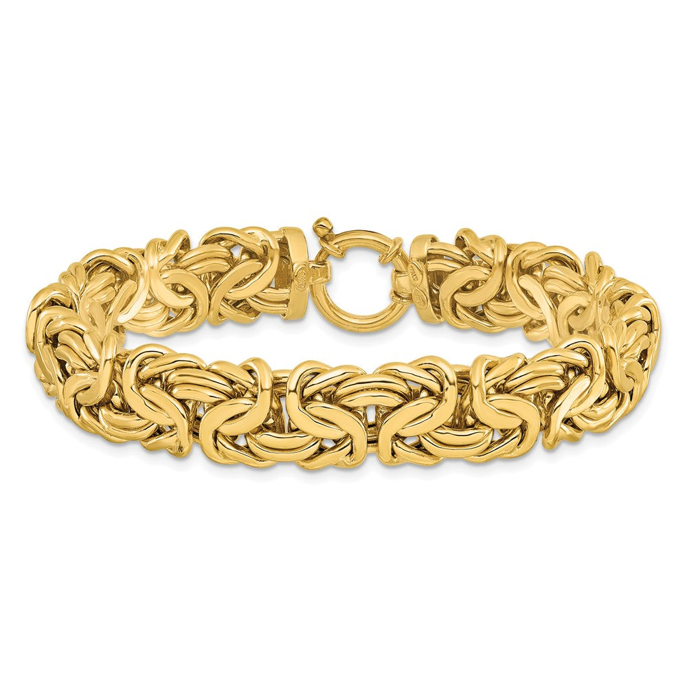 7.5 Inch 14K Polished Fancy Link Bracelet