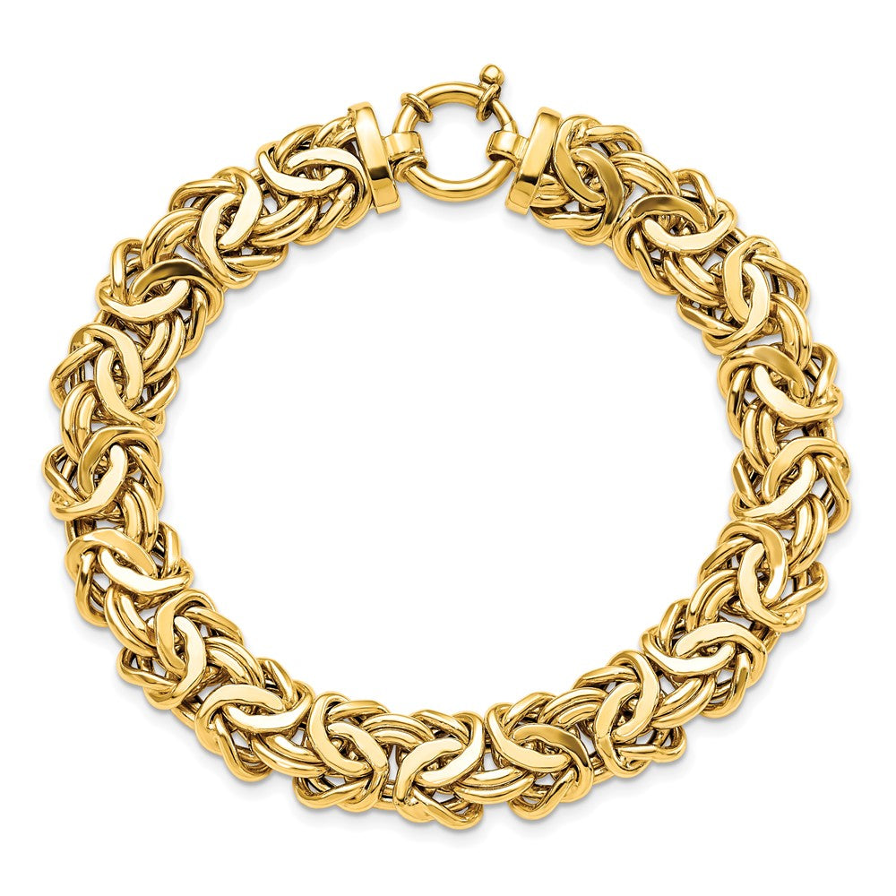 7.5 Inch 14K Polished Fancy Link Bracelet