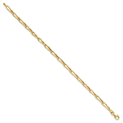 14K Yellow Gold Polished Fancy Link Bracelet