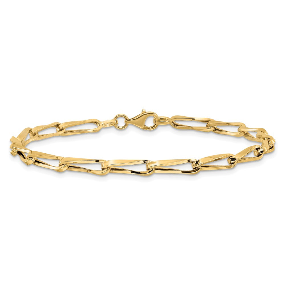 14K Yellow Gold Polished Fancy Link Bracelet