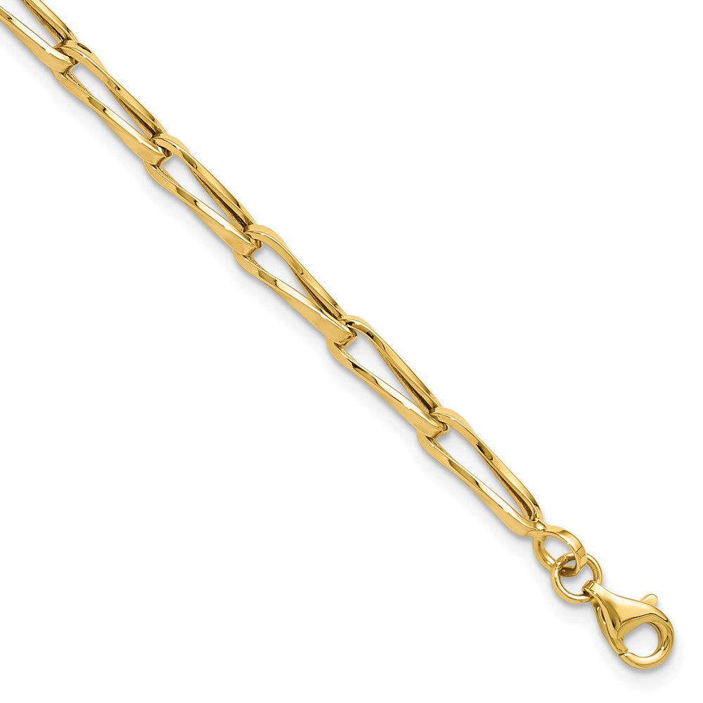 14K Yellow Gold Polished Fancy Link Bracelet