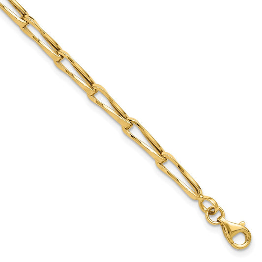 14K Yellow Gold Polished Fancy Link Bracelet