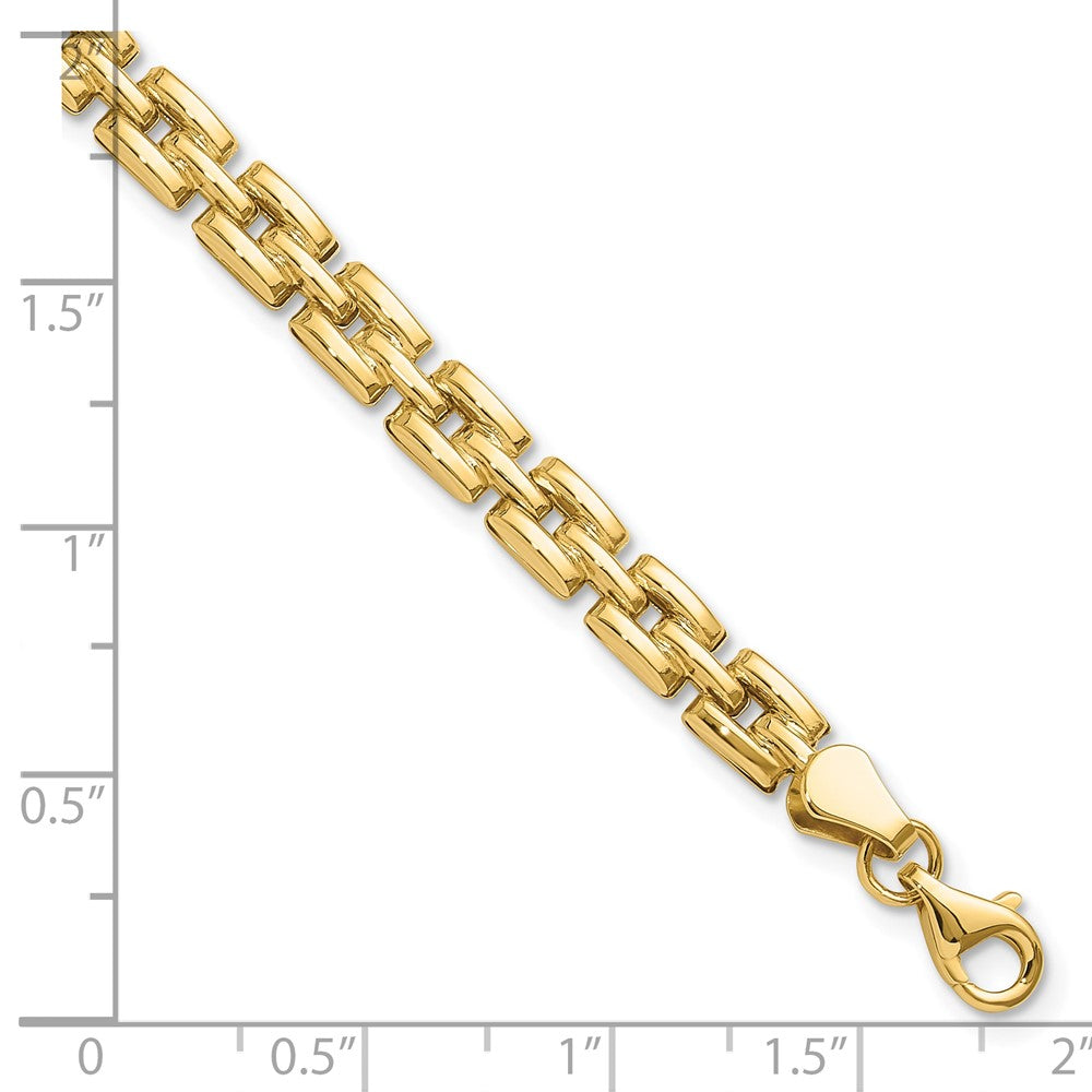 14K Yellow Gold Polished Fancy Link Bracelet