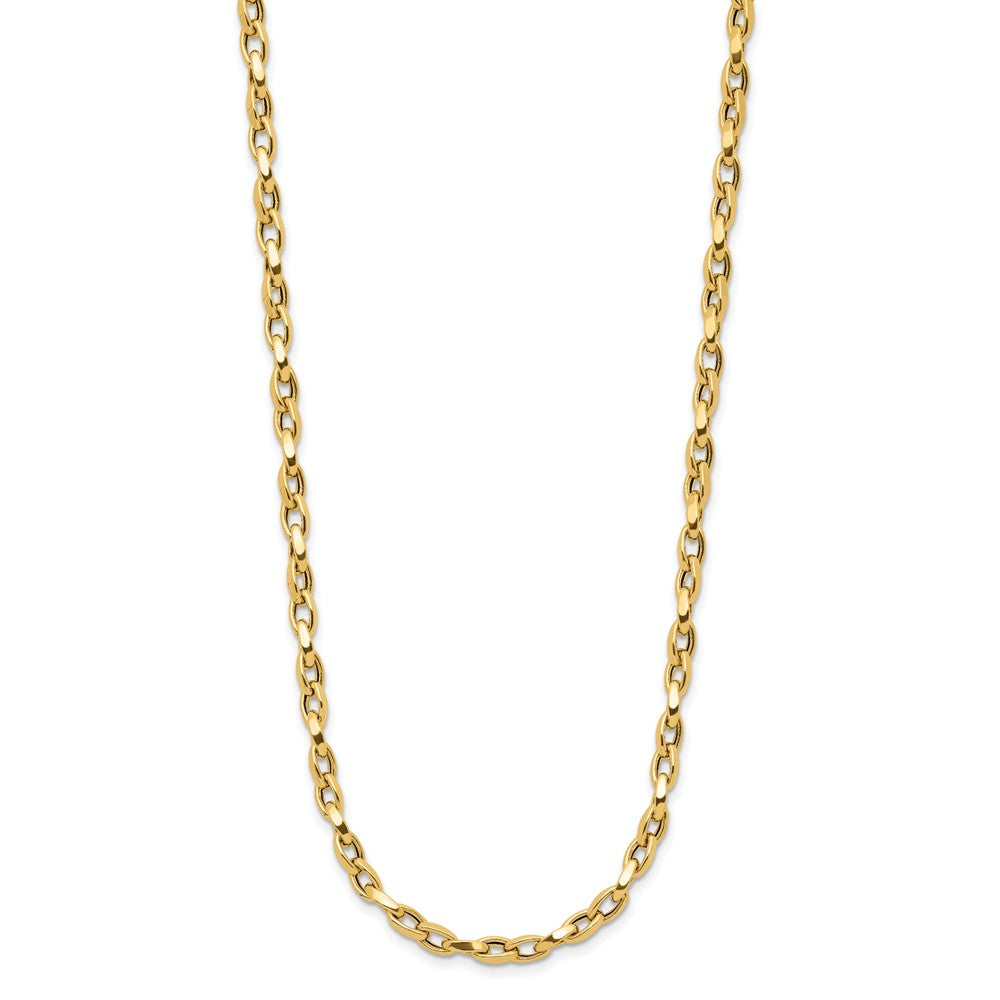 14K Yellow Gold Polished Fancy Link Necklace