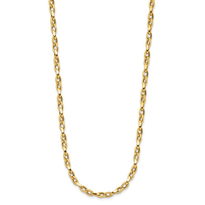14K Yellow Gold Polished Fancy Link Necklace
