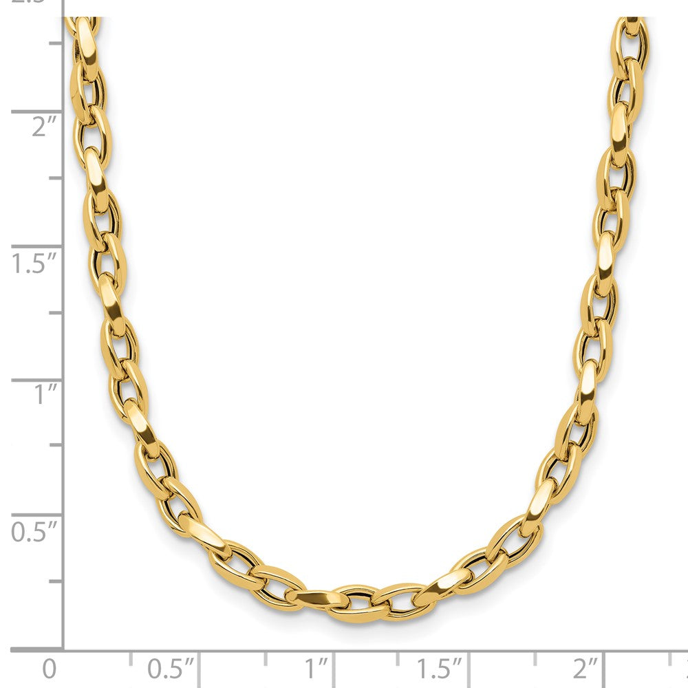 14K Yellow Gold Polished Fancy Link Necklace