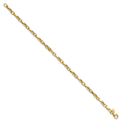 14K Yellow Gold Polished Fancy Link Bracelet