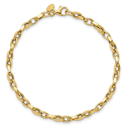 14K Yellow Gold Polished Fancy Link Bracelet