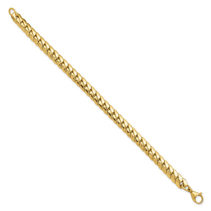14K Yellow Gold Polished Fancy Link Bracelet