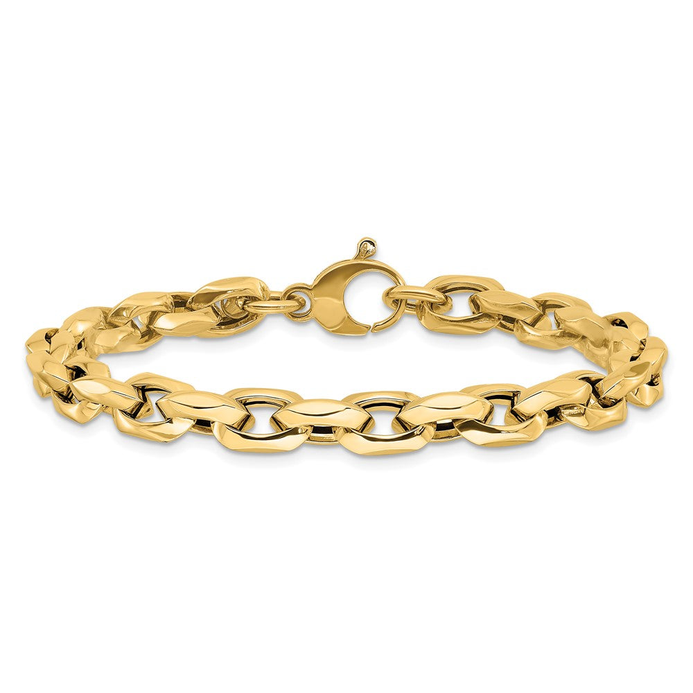14K Yellow Gold Polished Fancy Link Bracelet