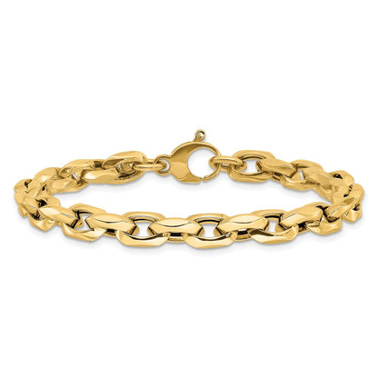 14K Yellow Gold Polished Fancy Link Bracelet