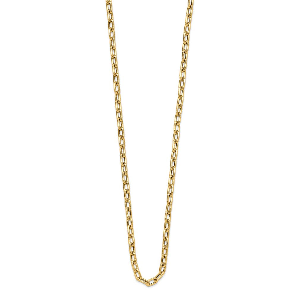 14K Yellow Gold Polished Fancy Toggle Link Necklace